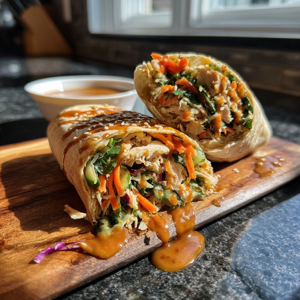 Sesame Ginger Chicken Wrap